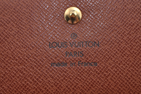 Authentic Louis Vuitton Monogram Portefeuille Elise Wallet Purse M61654 LV K8267