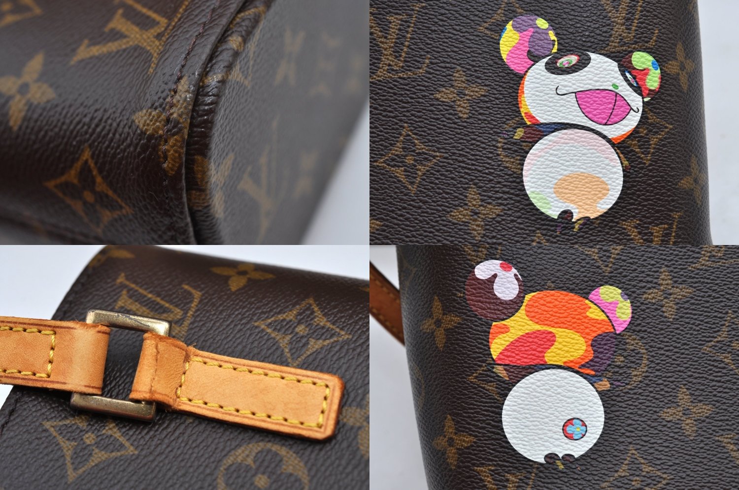 Authentic Louis Vuitton Monogram Panda Vavin PM Hand Bag M51173 LV Junk  K8269
