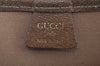 Auth GUCCI Web Sherry Line GG Plus Shoulder Tote Bag PVC Leather Brown K8271