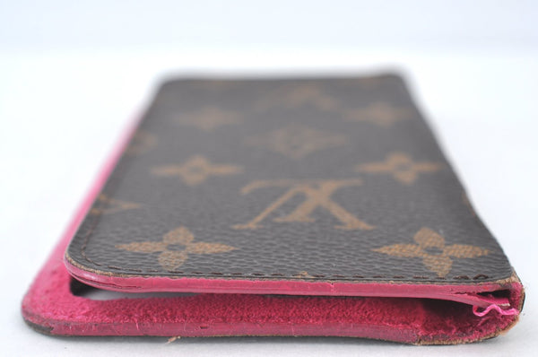 Authentic Louis Vuitton Monogram Folio Iphone 7 8 Case Pink M61906 LV K8276