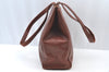 Authentic Salvatore Ferragamo Vara Leather Shoulder Tote Bag Brown SF K8291