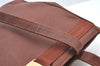 Authentic Salvatore Ferragamo Vara Leather Shoulder Tote Bag Brown SF K8291