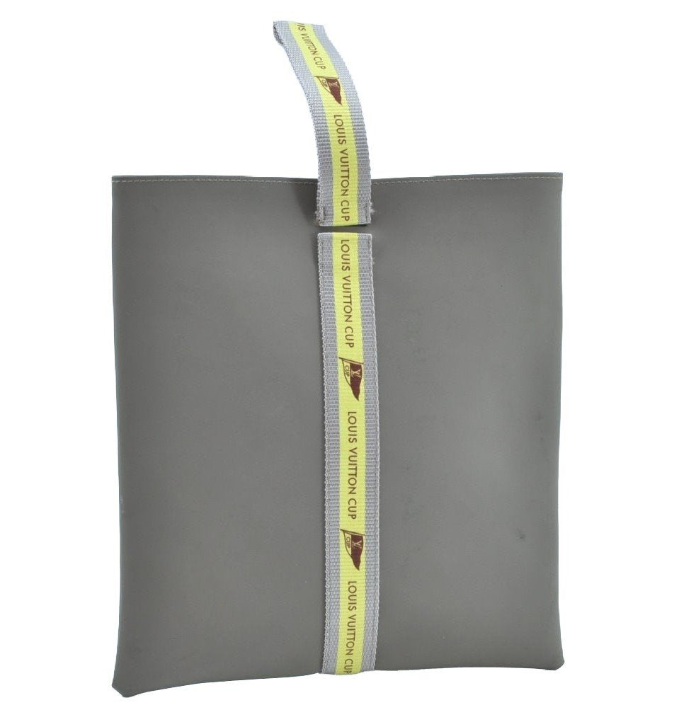Authentic Louis Vuitton LV Cup 2003 Limited Hand Bag Gray Yellow D60184 LV K8296