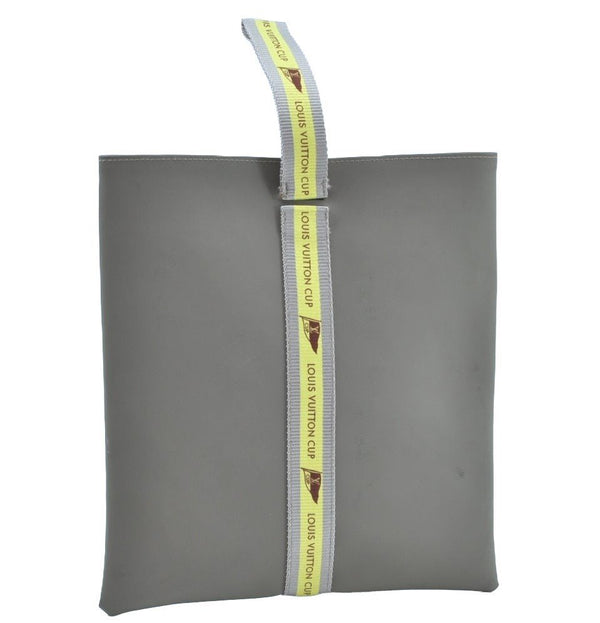 Authentic Louis Vuitton LV Cup 2003 Limited Hand Bag Gray Yellow D60184 LV K8296