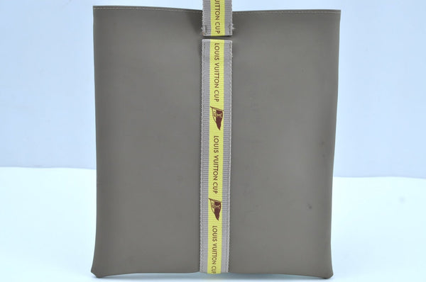 Authentic Louis Vuitton LV Cup 2003 Limited Hand Bag Gray Yellow D60184 LV K8296