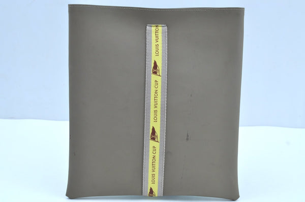 Authentic Louis Vuitton LV Cup 2003 Limited Hand Bag Gray Yellow D60184 LV K8296