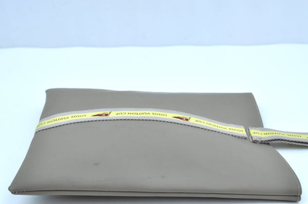 Authentic Louis Vuitton LV Cup 2003 Limited Hand Bag Gray Yellow D60184 LV K8296