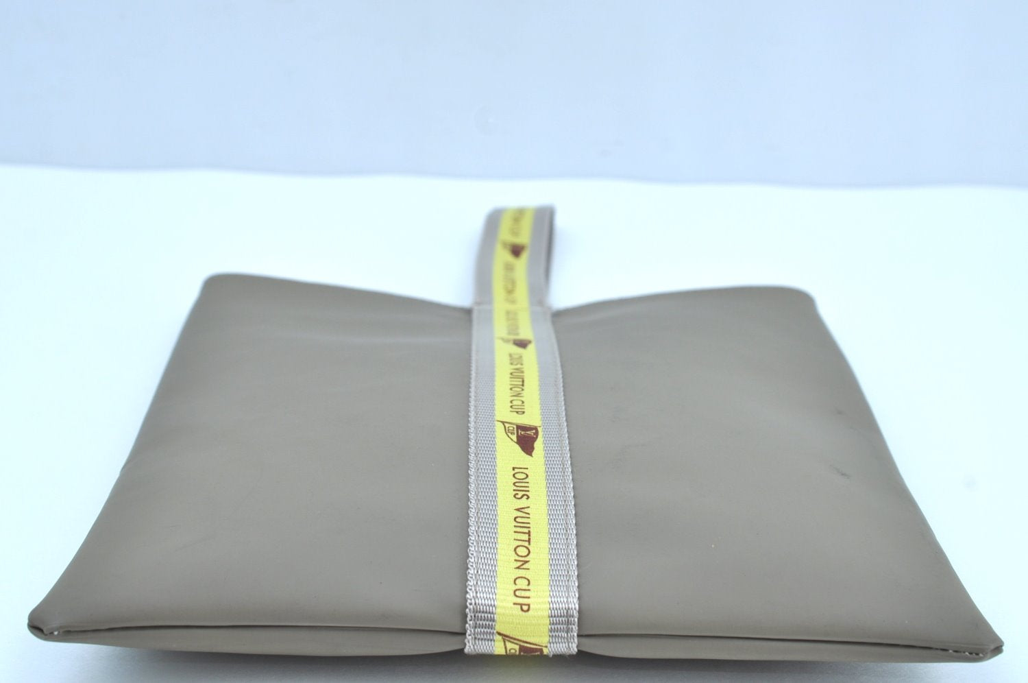 Authentic Louis Vuitton LV Cup 2003 Limited Hand Bag Gray Yellow D60184 LV K8296