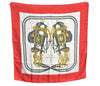 Authentic HERMES Carre 90 Scarf "BRIDES de GALA par" Silk Red K8297