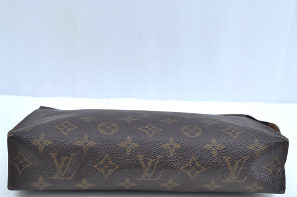 Auth Louis Vuitton Monogram Poche Toilette 26 Cosmetics Pouch Old Model LV K8299