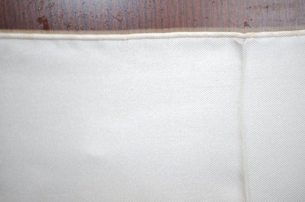 Authentic HERMES Carre 90 Scarf "LES RUBANS DU CHEVAL" Silk White K8303