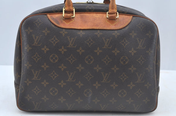 Authentic Louis Vuitton Monogram Deauville Hand Bag M47270 LV K8306