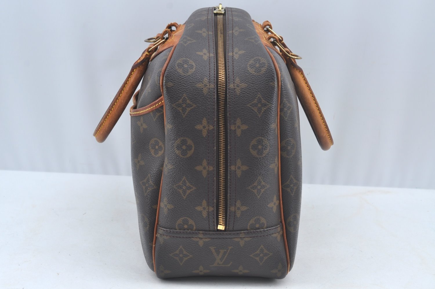 Authentic Louis Vuitton Monogram Deauville Hand Bag M47270 LV K8306