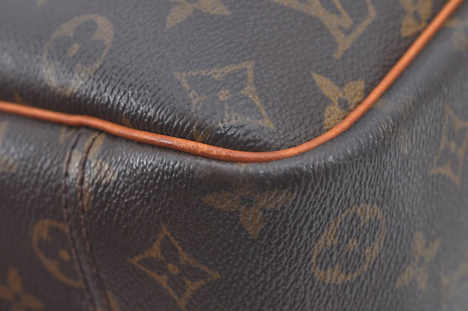 Authentic Louis Vuitton Monogram Deauville Hand Bag M47270 LV K8306