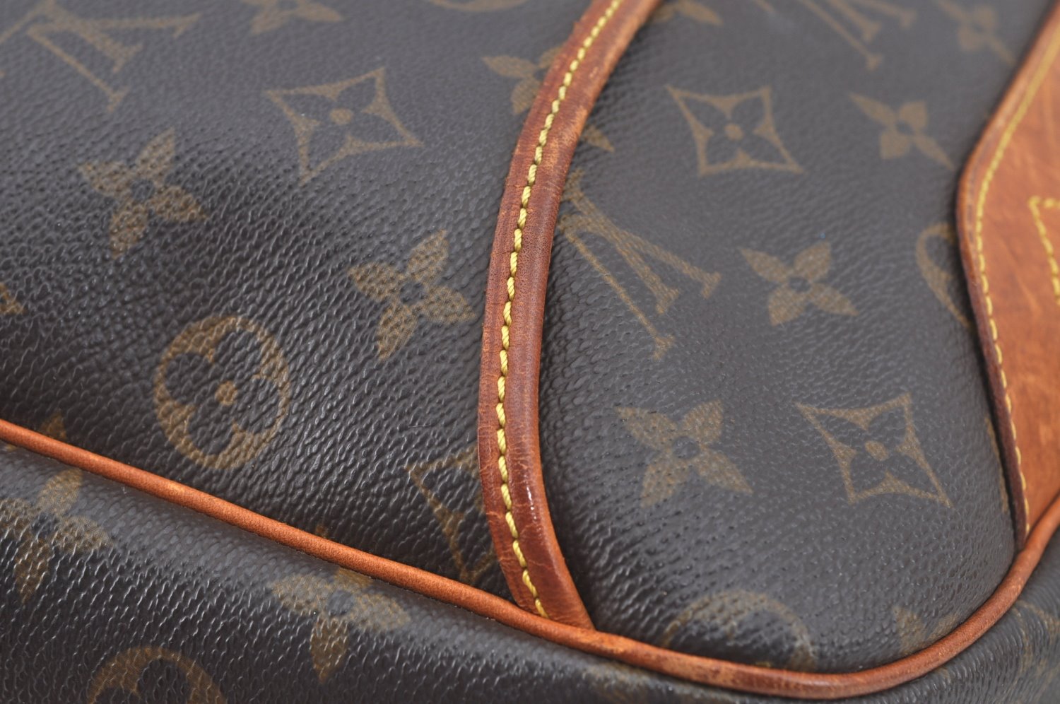 Authentic Louis Vuitton Monogram Deauville Hand Bag M47270 LV K8306