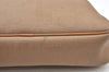 Authentic Christian Dior Trotter Clutch Hand Bag Purse PVC Leather Beige K8307