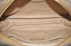 Authentic Christian Dior Trotter Clutch Hand Bag Purse PVC Leather Beige K8307