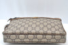 Authentic GUCCI GG Plus Clutch Hand Bag Purse PVC Leather Brown Junk K8311