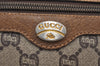 Authentic GUCCI GG Plus Clutch Hand Bag Purse PVC Leather Brown Junk K8311