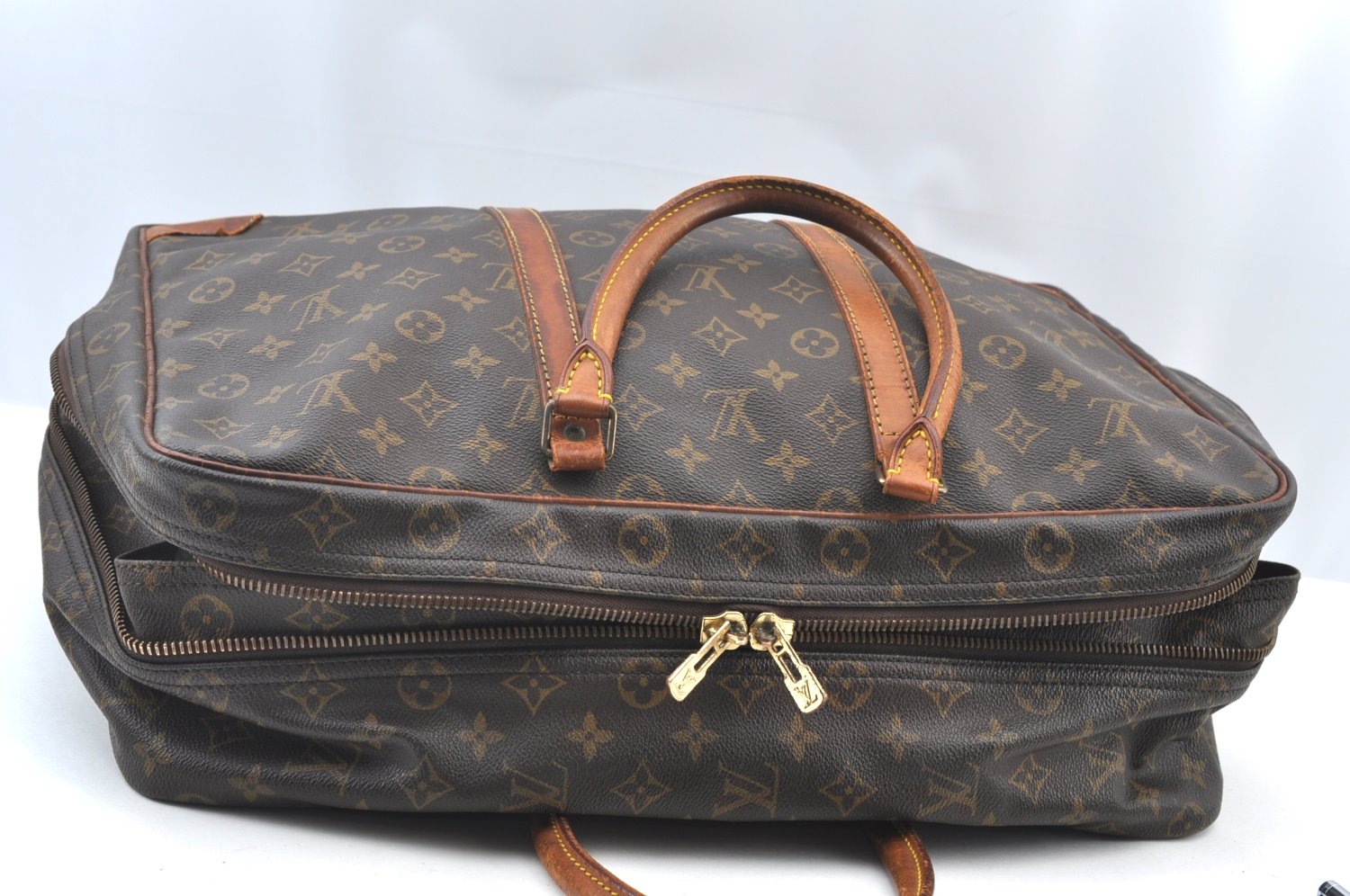 Authentic Louis Vuitton Monogram Sirius 45 Travel Boston Bag M41408 Junk K8312