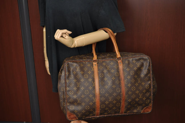 Authentic Louis Vuitton Monogram Sirius 45 Travel Boston Bag M41408 Junk K8312