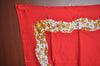 Authentic CHANEL Scarf Jewelry Motif CC Logo Silk Red K8316