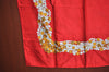 Authentic CHANEL Scarf Jewelry Motif CC Logo Silk Red K8316