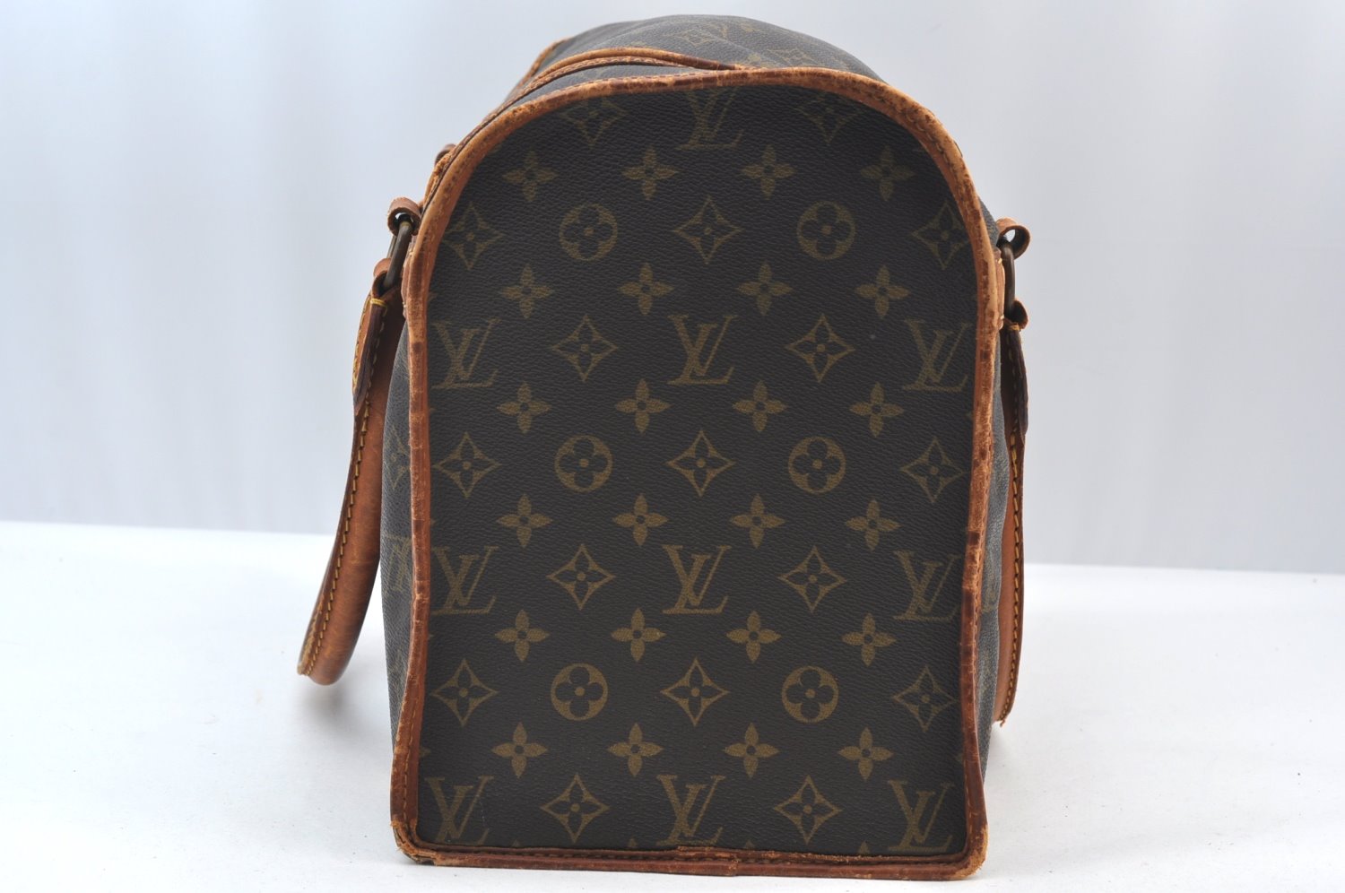 Authentic Louis Vuitton Monogram Sac Chaussures 35 Boston Bag Old Model LV K8324