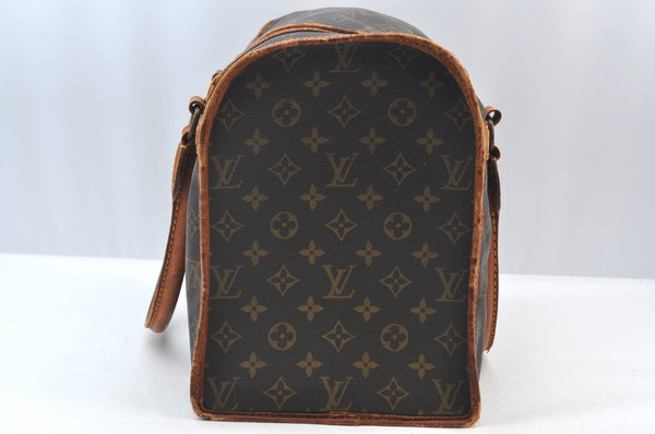 Authentic Louis Vuitton Monogram Sac Chaussures 35 Boston Bag Old Model LV K8324