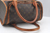 Authentic Louis Vuitton Monogram Sac Chaussures 35 Boston Bag Old Model LV K8324