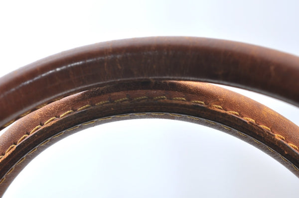 Authentic Louis Vuitton Monogram Sac Chaussures 35 Boston Bag Old Model LV K8324