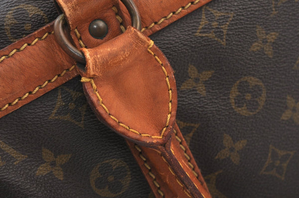 Authentic Louis Vuitton Monogram Sac Chaussures 35 Boston Bag Old Model LV K8324