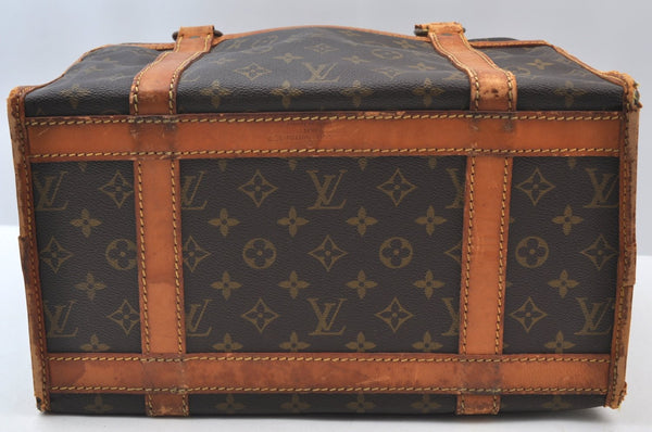 Authentic Louis Vuitton Monogram Sac Chaussures 35 Boston Bag Old Model LV K8324