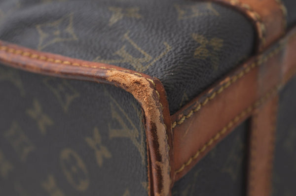 Authentic Louis Vuitton Monogram Sac Chaussures 35 Boston Bag Old Model LV K8324