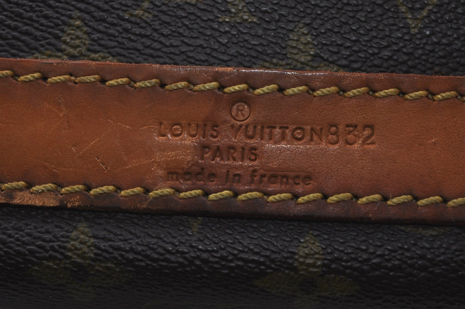 Authentic Louis Vuitton Monogram Sac Chaussures 35 Boston Bag Old Model LV K8324