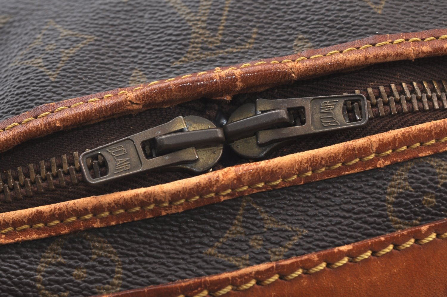 Authentic Louis Vuitton Monogram Sac Chaussures 35 Boston Bag Old Model LV K8324