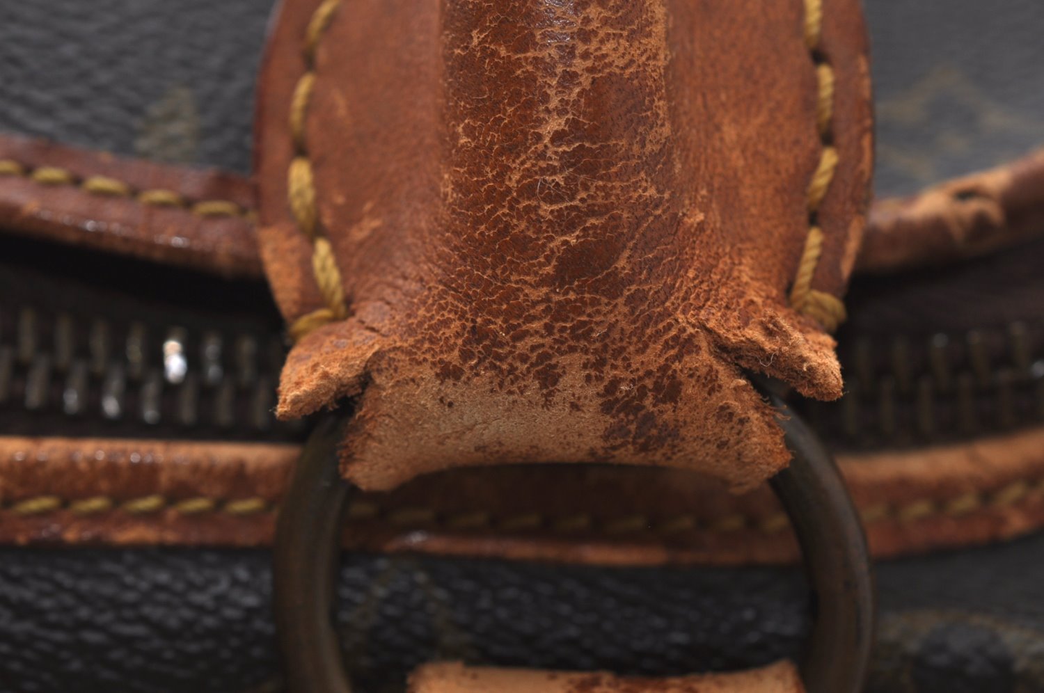 Authentic Louis Vuitton Monogram Sac Chaussures 35 Boston Bag Old Model LV K8324