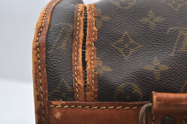Authentic Louis Vuitton Monogram Sac Chaussures 35 Boston Bag Old Model LV K8324