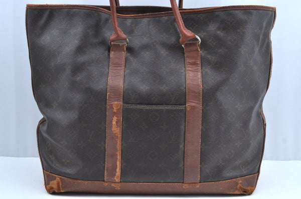 Authentic Louis Vuitton Monogram Sac Weekend GM Vintage Tote Bag M42420 LV K8327