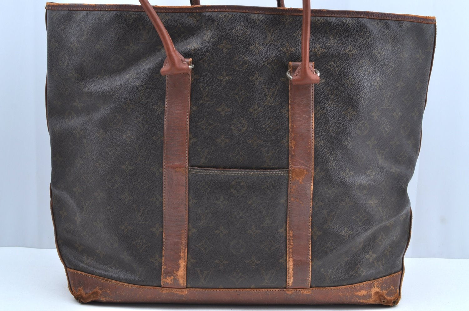 Authentic Louis Vuitton Monogram Sac Weekend GM Vintage Tote Bag M42420 LV K8327