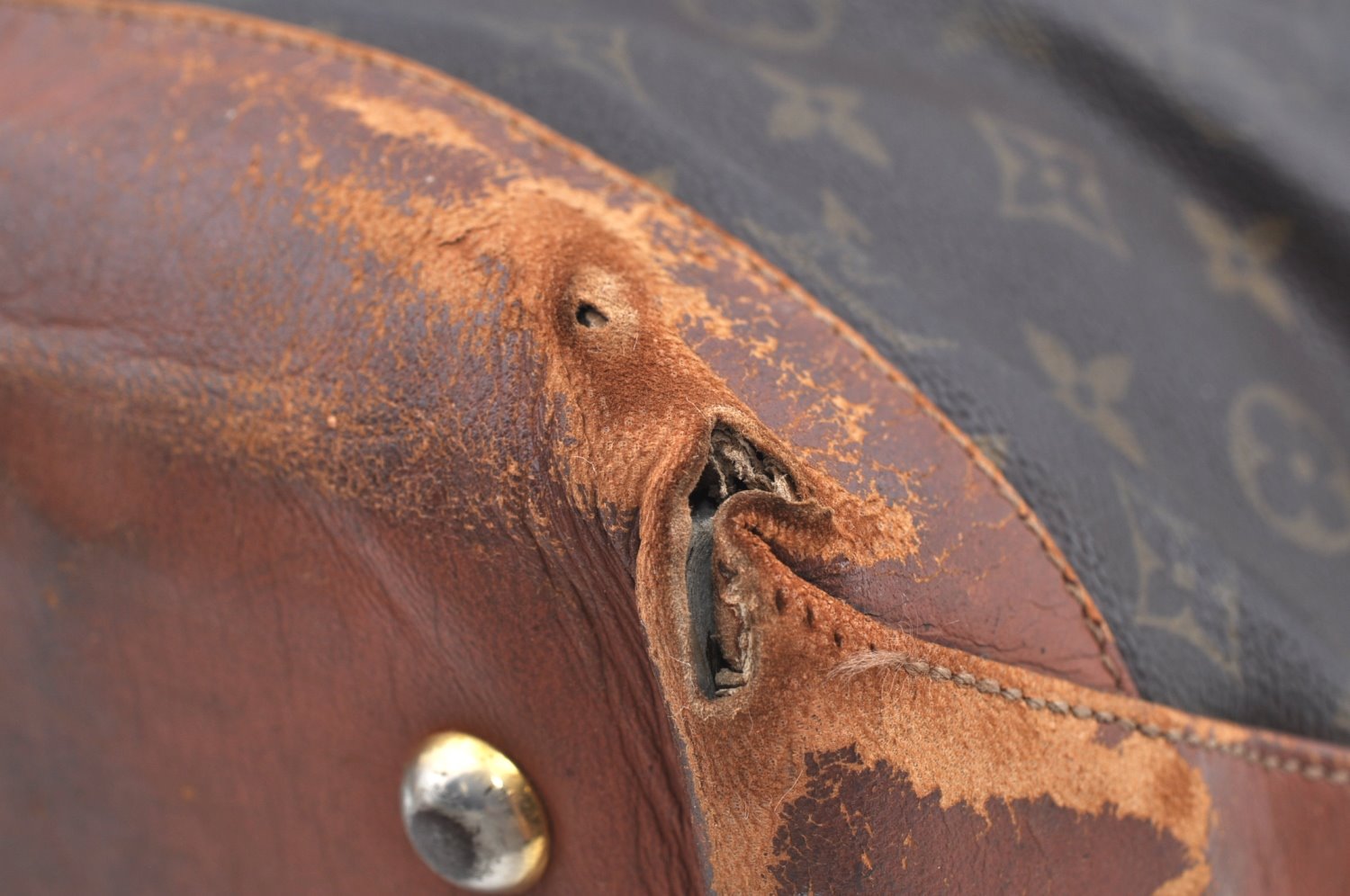 Authentic Louis Vuitton Monogram Sac Weekend GM Vintage Tote Bag M42420 LV K8327