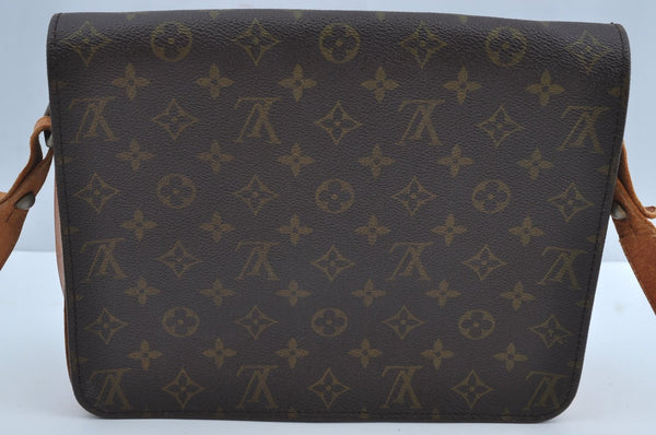 Authentic Louis Vuitton Monogram Cartouchiere GM Shoulder Bag Old Model K8328