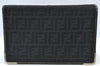 Auth FENDI Zucca 2Way Shoulder Clutch Bag Purse Canvas Leather Black Junk K8360