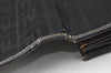 Auth FENDI Zucca 2Way Shoulder Clutch Bag Purse Canvas Leather Black Junk K8360