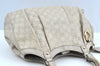 Authentic GUCCI Guccissima Sukey Shoulder Tote Bag GG Leather 211944 White K8361