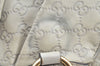 Authentic GUCCI Guccissima Sukey Shoulder Tote Bag GG Leather 211944 White K8361