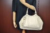 Authentic GUCCI Guccissima Sukey Shoulder Tote Bag GG Leather 211944 White K8361