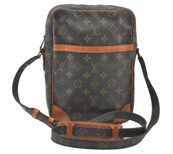 Authentic Louis Vuitton Monogram Danube MM Shoulder Cross Bag M45264 LV K8362