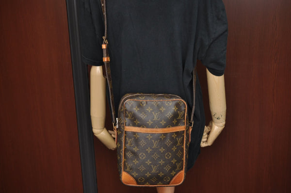 Authentic Louis Vuitton Monogram Danube MM Shoulder Cross Bag M45264 LV K8362
