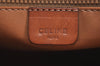 Authentic CELINE Macadam Blason Shoulder Cross Body Bag PVC Leather Brown K8364